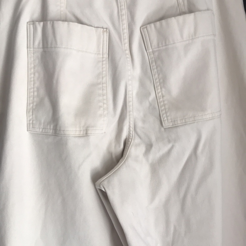 Spanx Wide-Leg Cream Crop Pants - Picture 6 of 7